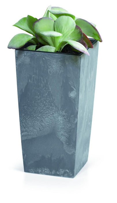 URBI SQUARE CONCRETE EFFECT POT 14CM GRAY
