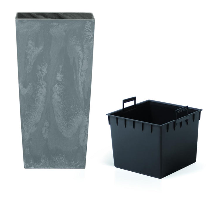 URBI SQUARE POT 30CM GRAY CONCRETE EFFECT