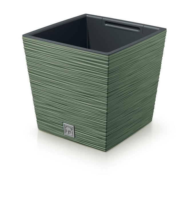 FURU SQUARE LOW 30CM GREEN POT