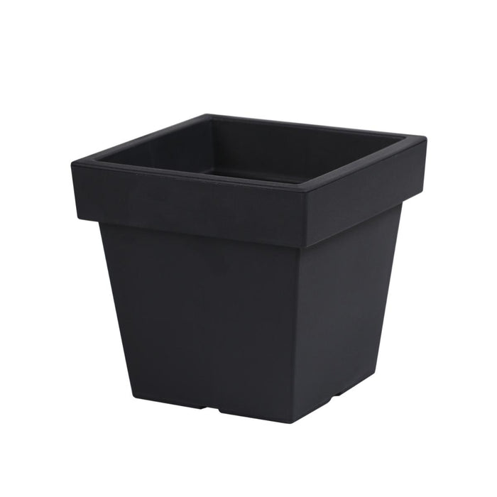 POT LOFLY SQUARE LOW 20CM ANTHRACITE