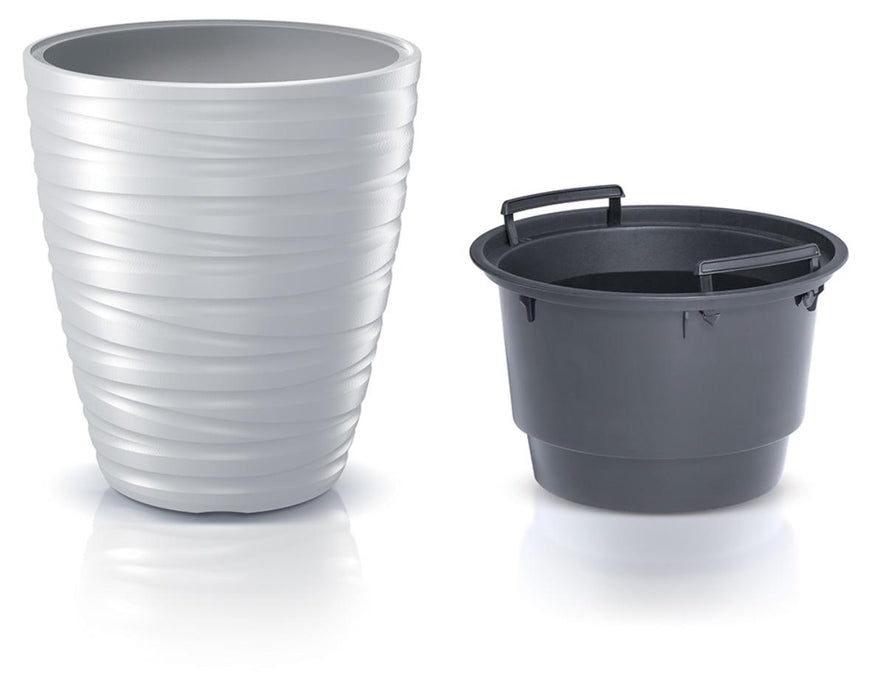 FLOWER POT MAZE WHITE D50CM H52.3CM