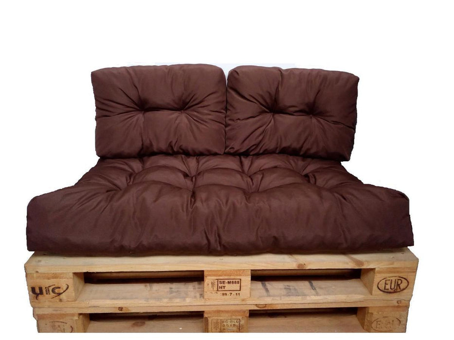BROWN EUROPALLET CUSHION SET