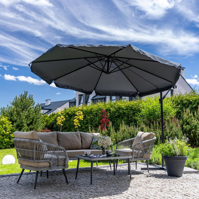 GARDEN UMBRELLA CZAPLA 3M GRAPHITE