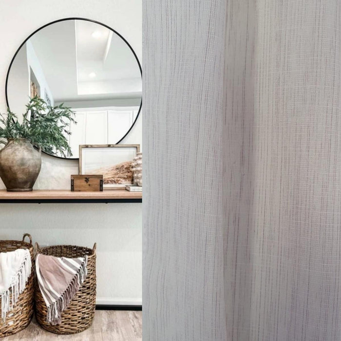 CURTAIN THIN STRIPES 300CM BEIGE