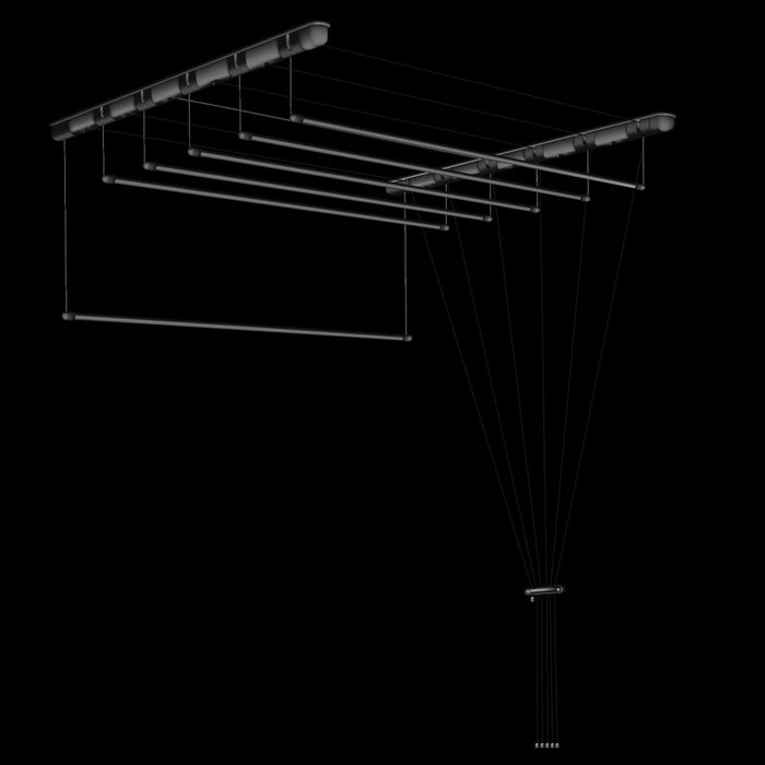 SEPIO CEILING SPACE, 6x200 CM, BLACK