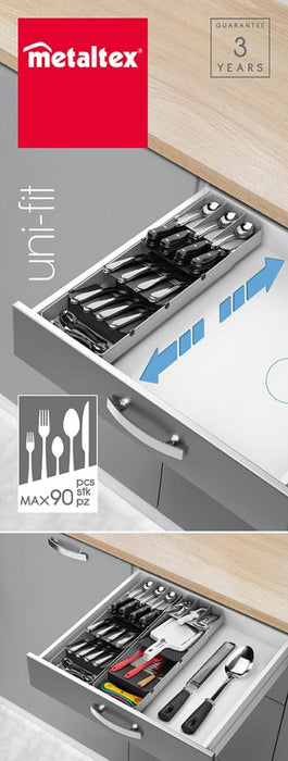 ADJUSTABLE CUTLERY DIVIDER, UNI