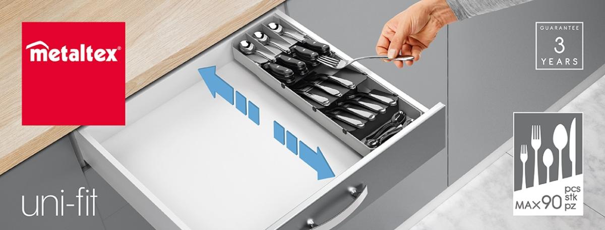 ADJUSTABLE CUTLERY DIVIDER, UNI