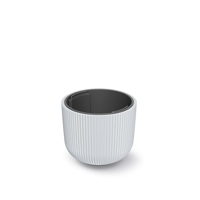 FLOWER POT MILLY OVAL 24CM WHITE