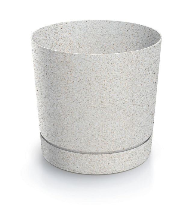 FLOWER POT TUBO P ECO WOOD 13CM WHITE