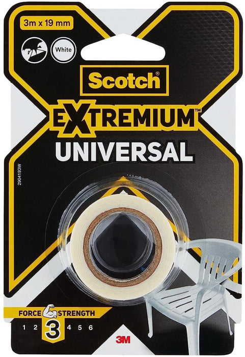Duct tape Scotch extremium 3 universal White 3 m x 19 mm