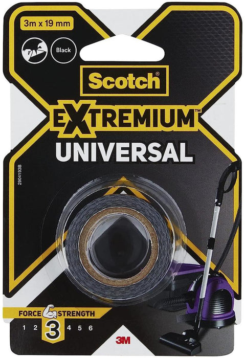 Duct tape Scotch extremium 3 universal Black 3 m x 19 mm