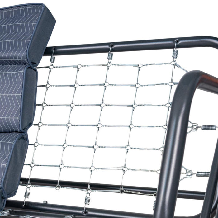 INES BENCH CROSSING WITH MOSQUITO NET ANTHRACITE