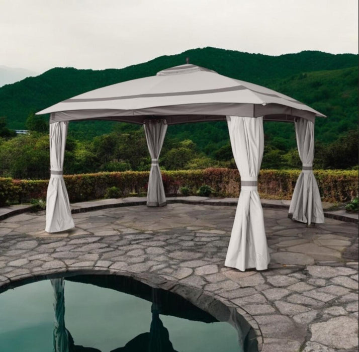 TENT 3.3 X 3.95 M WITH CURTAINS