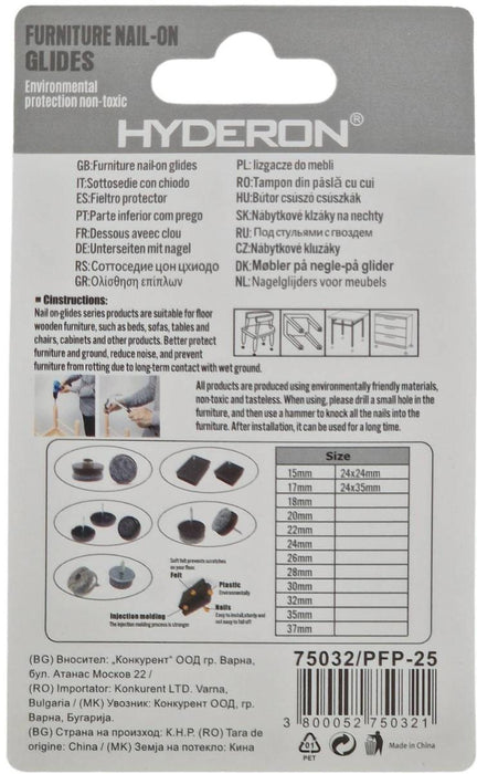 FELT PAD NAIL PFP-25 25*8.5 8 PCS