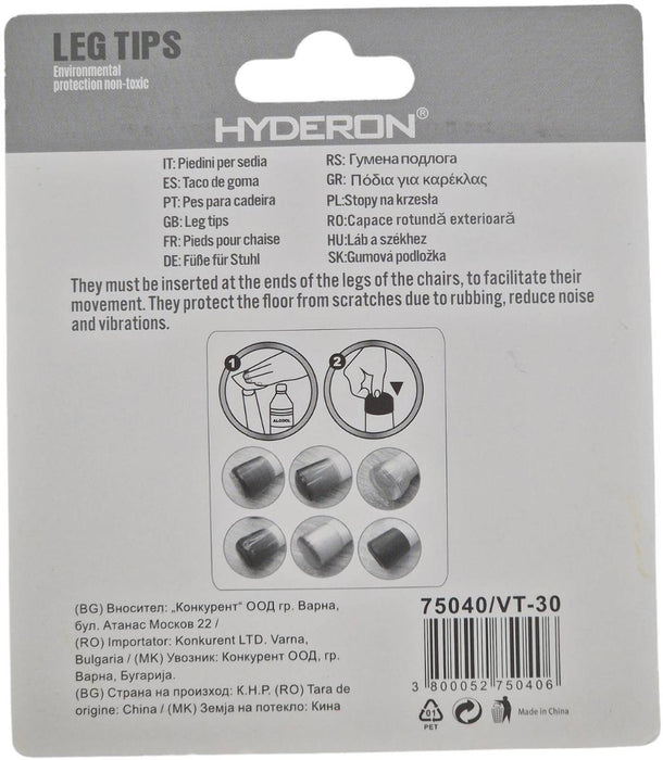 PLUG OUTER VT-30 30MM WHITE 4 PCS