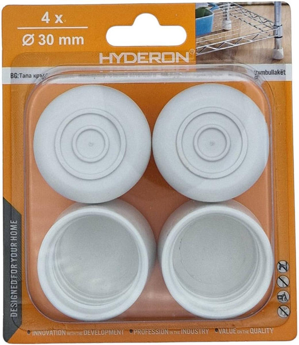 PLUG OUTER VT-30 30MM WHITE 4 PCS