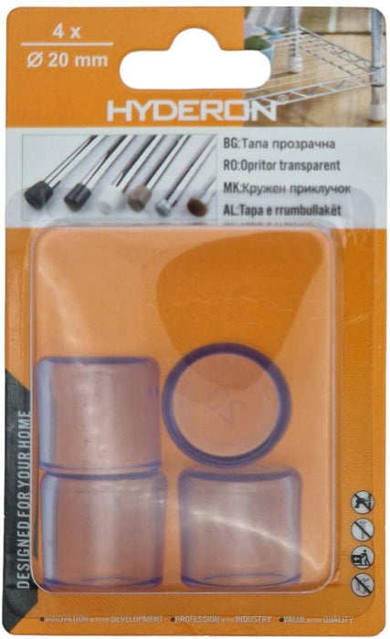 PLUG OUTER TRANSPARENT VTP-20 20MM 4 PCS
