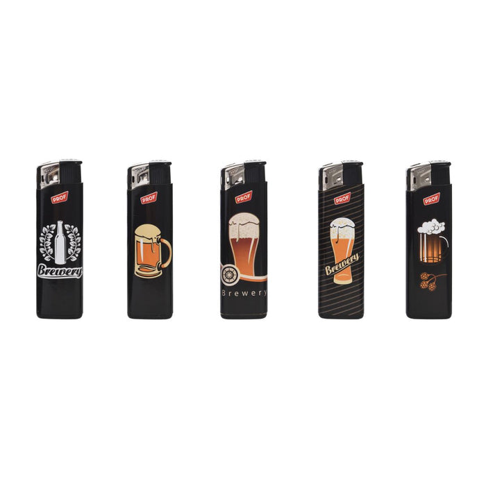 LIGHTER SET 3 PCS ECO PACKAGING BEER PROF