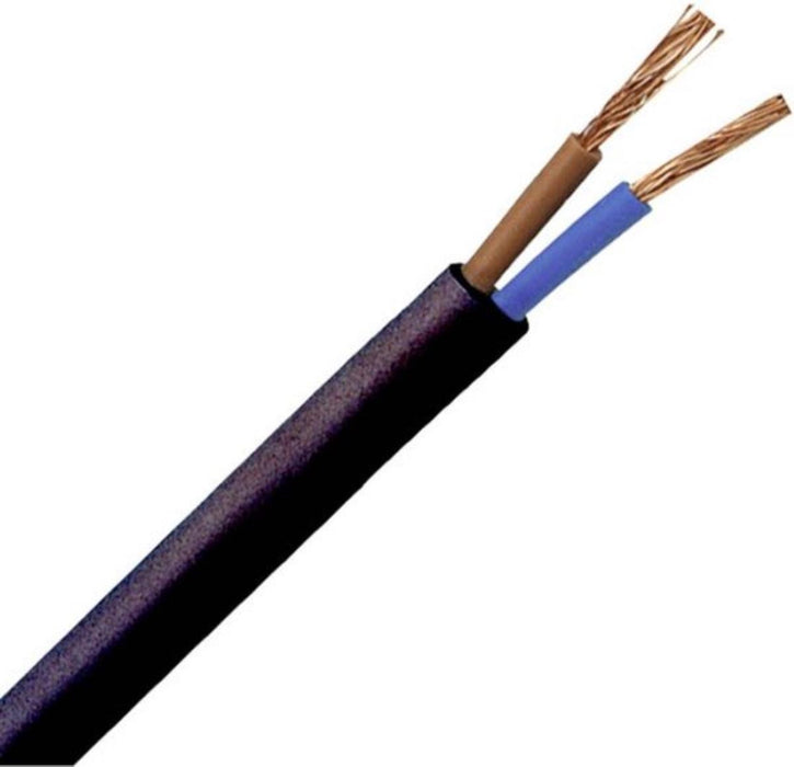 CABLE H03VV-F 2X0.75 MM2 BLACK 10M