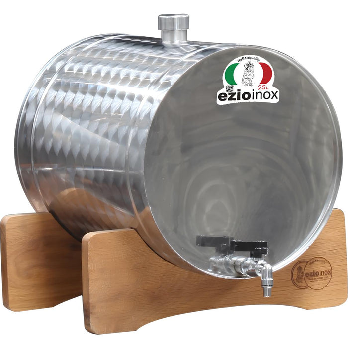 STAINLESS STEEL BARREL WITH STAND 25L