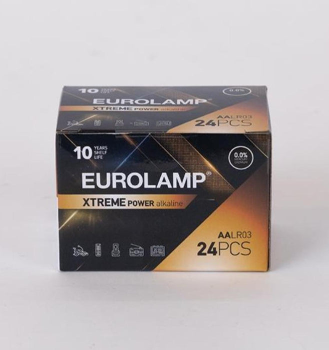 ALKALINE BATTERIES EUROLAMP AA 24 PCS