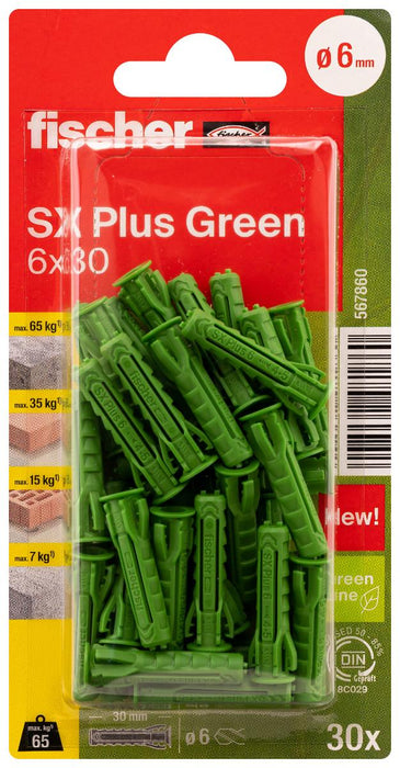 MULTIPURPOSE DOWEL SXPLGRK Ф6Х30MM 30PCS