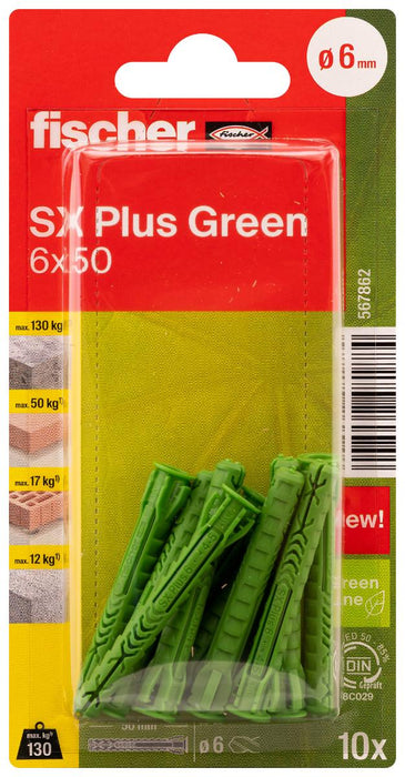 MULTIPURPOSE DOWEL SXPLGRK Ф6Х50MM 10PCS