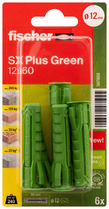 MULTIPURPOSE DOWEL SXPLGRK Ф12Х60MM 6PCS