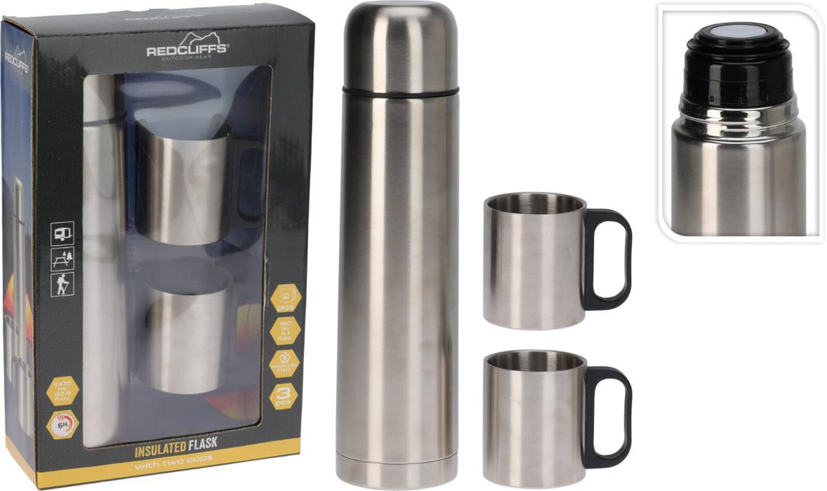 THERMOS 1L 2 CUPS