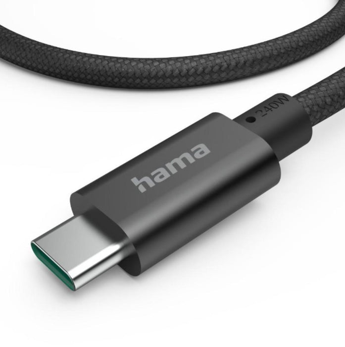 Hama charging cable, USB-C - USB-C, 240 W, USB 3.2 Gen1, 201702