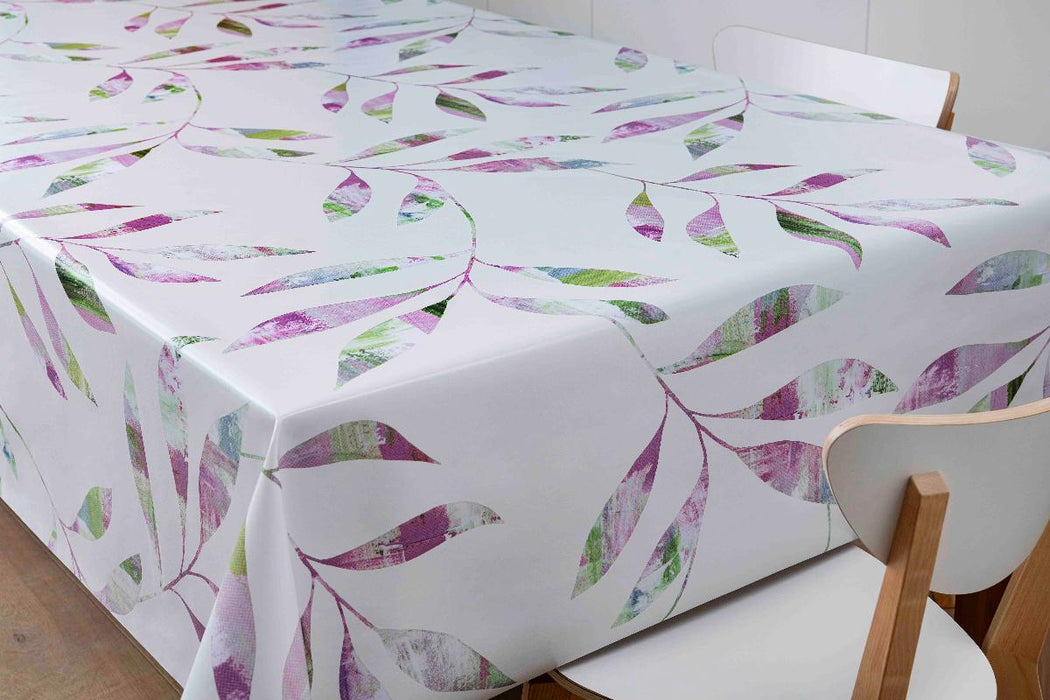PVC TARPAUL 140CM LILAC LEAVES