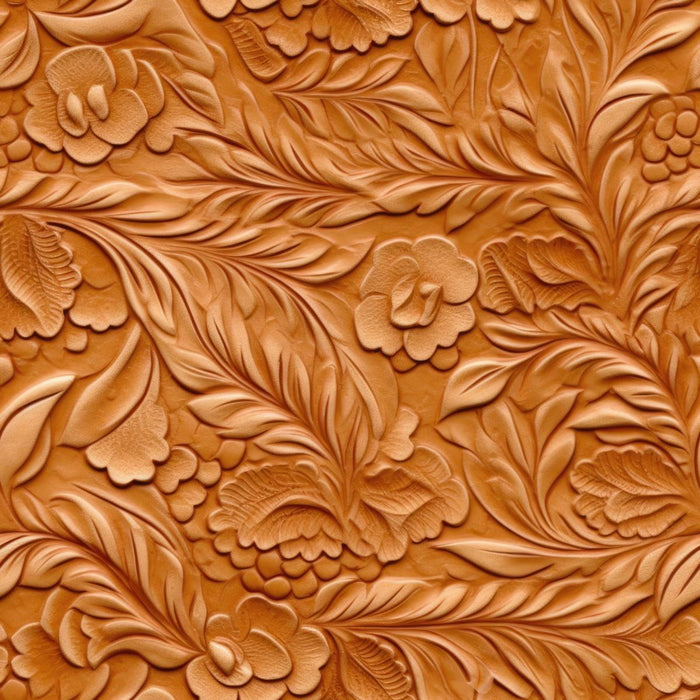FOLIO W.90CM FLOWERS ORANGE