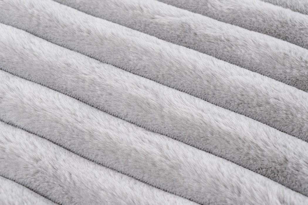 BLANKET PLUSH 150/200CM GRAY