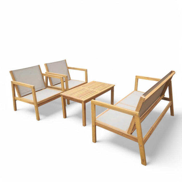 GARDEN SET CAIRO 4 PIECES ACACIA