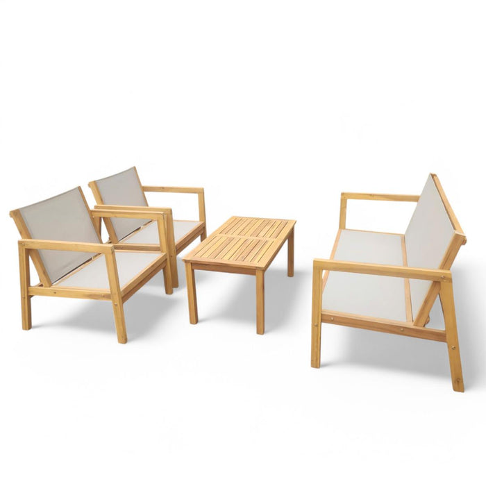 GARDEN SET CAIRO 4 PIECES ACACIA