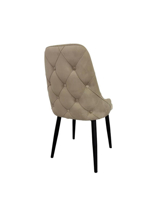 DINING CHAIR VESTA CHAMPAGNE LEG/BLACK