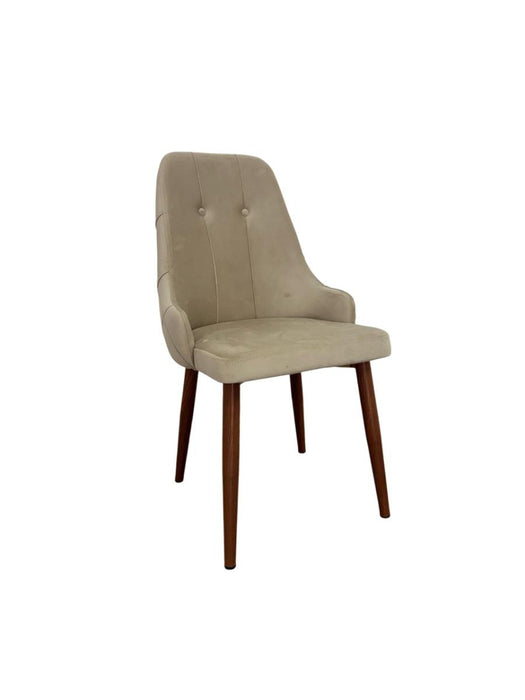 DINING CHAIR VESTA CHAMPAGNE LEG/BROWN