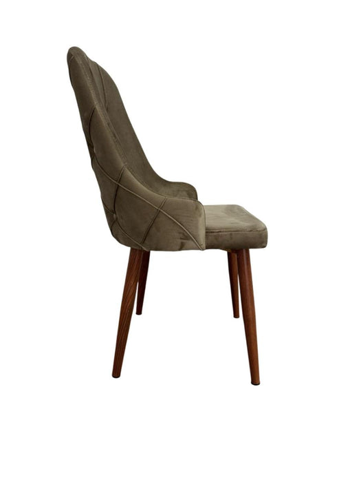 DINING CHAIR VESTA CAPPUCCINO LEG/BROWN