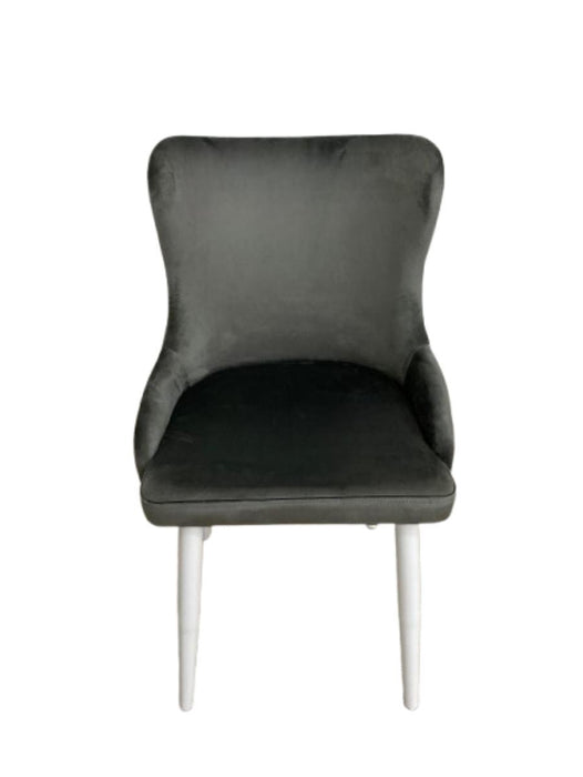 DINING CHAIR ORION DARK GREY LEG/WHITE