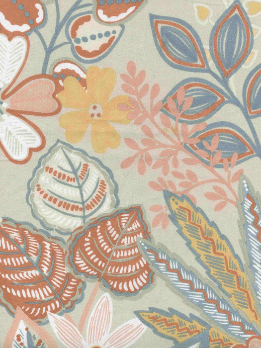 COVER 140CM FLORAL ORANGE