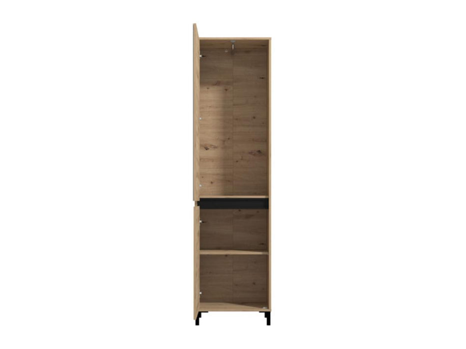 WARDROBE WITH MIRROR ANTRE ARAN ARTIS/BLACK