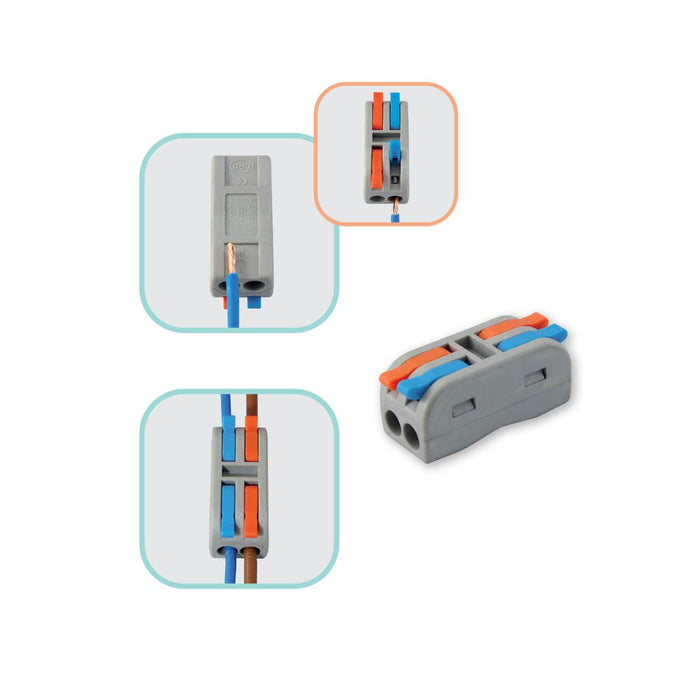 QUICK CONNECTOR 2P/2X0.2-4MM2 COMMEL