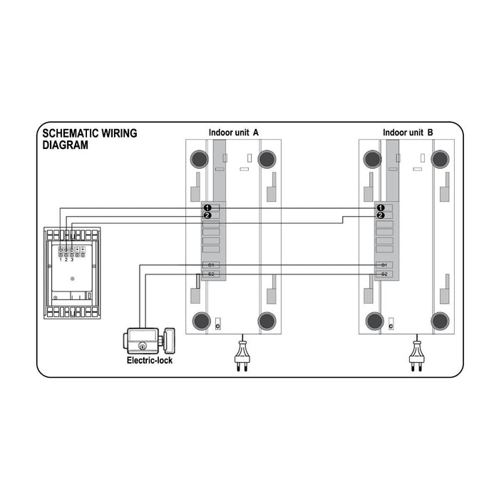 AUDIO INTERCOM SET 2X 4F COMMEL