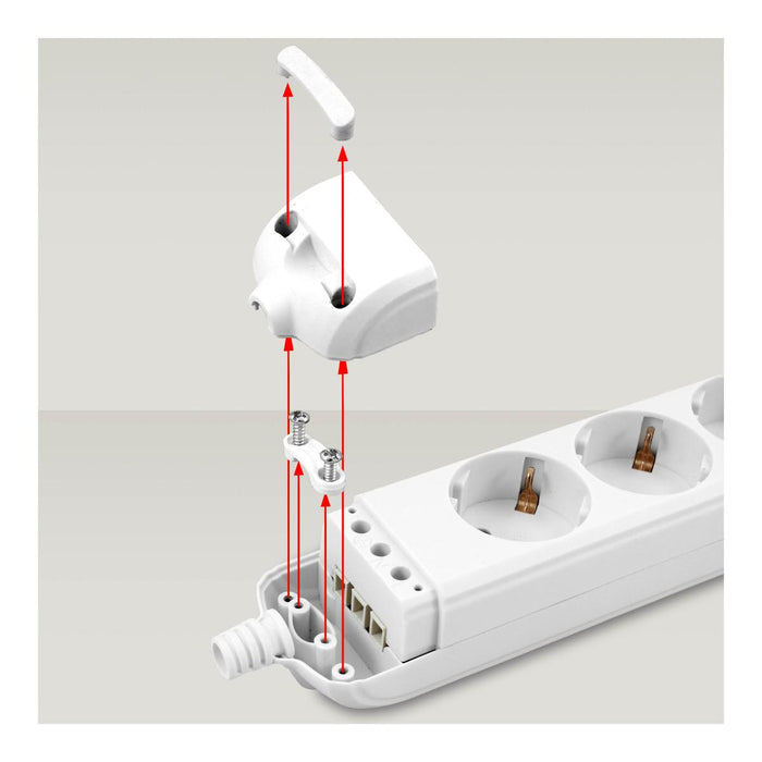 SPLITTER BLACK3X2P+E WITHOUT COMMEL CABLE