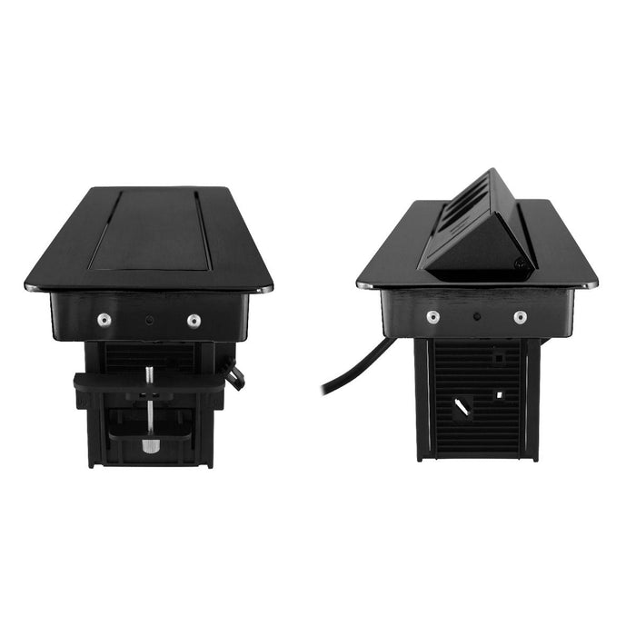 POP-UP BOX 3POLE/2USBA+C BLACK COMMEL