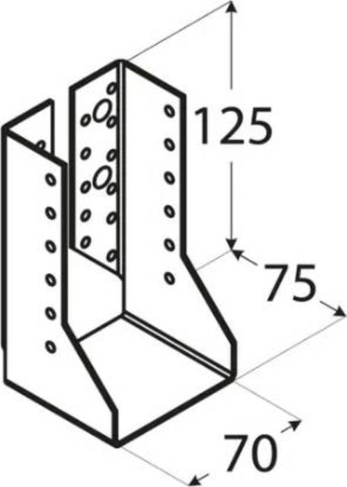 HEEL FOR BEAM CLOSED WBZ21 70X125