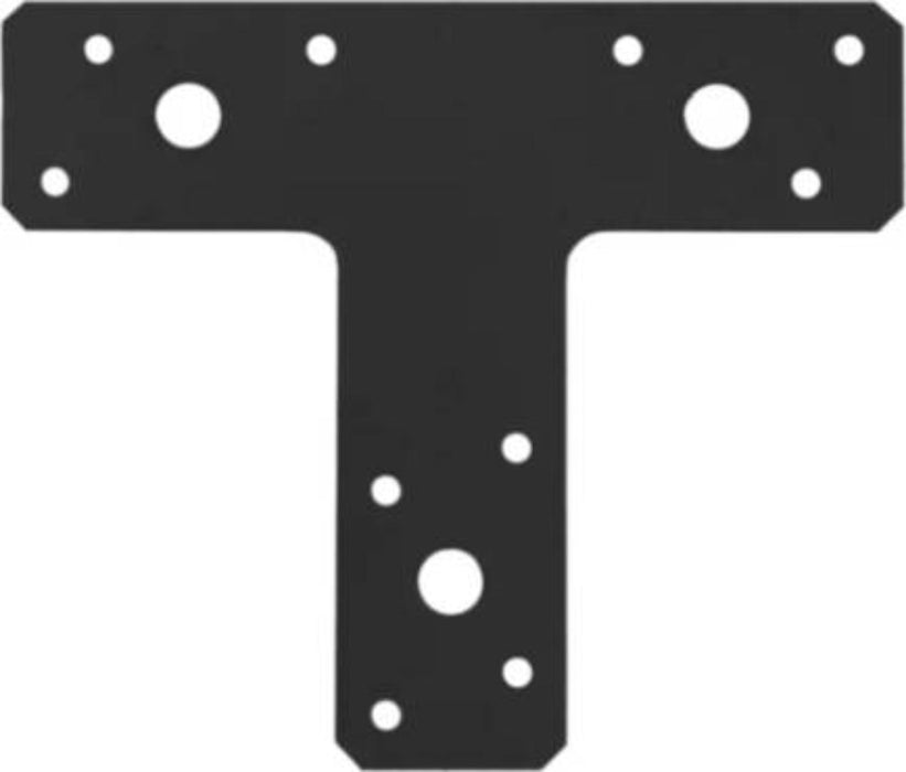T-SHAPED PLATE KT2C 150X127X38 BLACK
