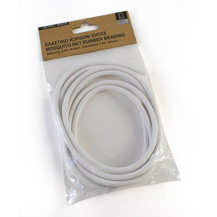 SEAL FOR MOSQUITO NET F6MM 2.5M WHITE
