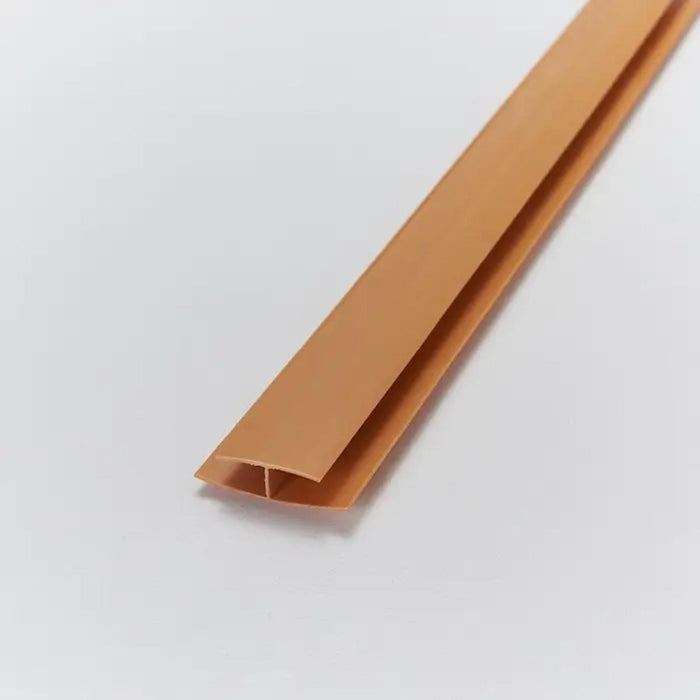 CONNECTING PVC H PROFILE - GOLDEN OAK 3M