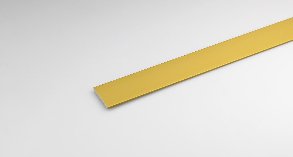 ALUMINUM A. STRAIGHT PROFILE 30X2MM/1M GOLD